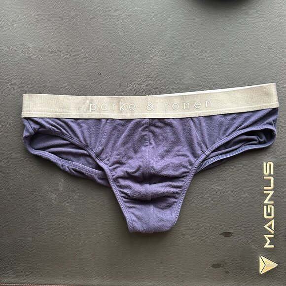 Parker and Ronen Men's Briefs (Blue, Medium) - Picture 5 of 7